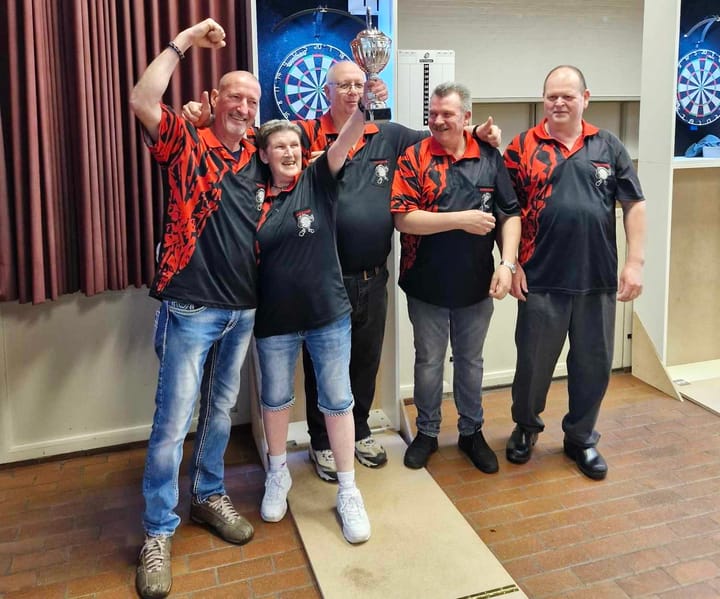 Dartsclub 'Shotgun' Limburgs kampioen!