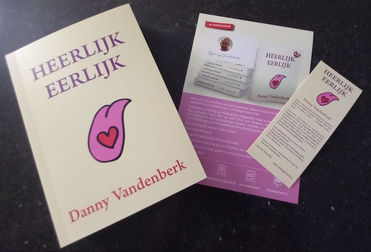Het nieuwe boek van Danny Vandenberk is 'Heerlijk Eerlijk'