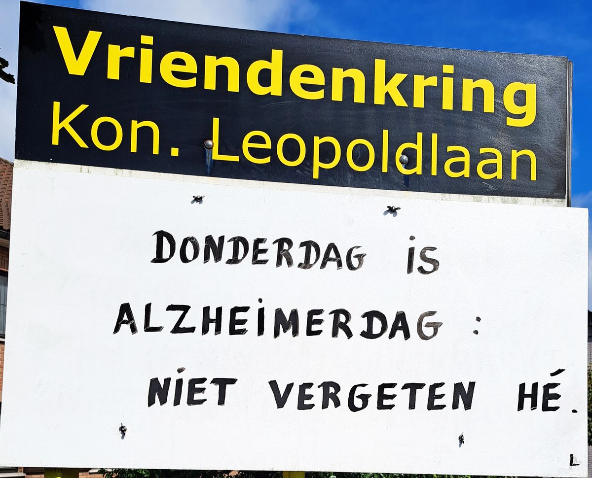 Donderdag is Alzheimerdag