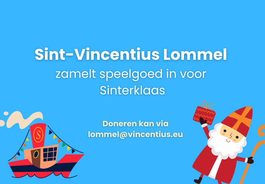 📣 Oproep: Sint-Vincentius Lommel zamelt speelgoed in voor Sinterklaas