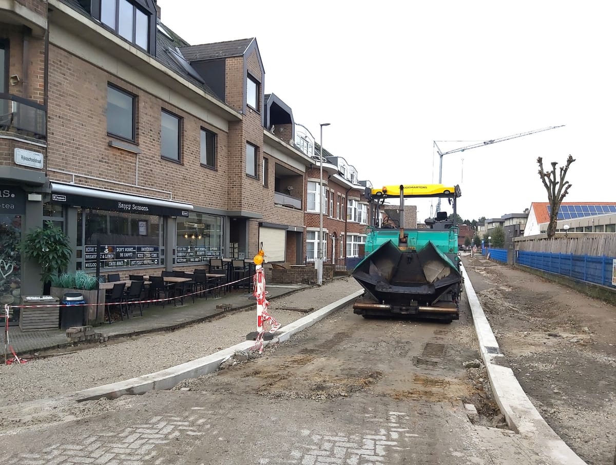 Werken Rijksschoolstraat naderen einde