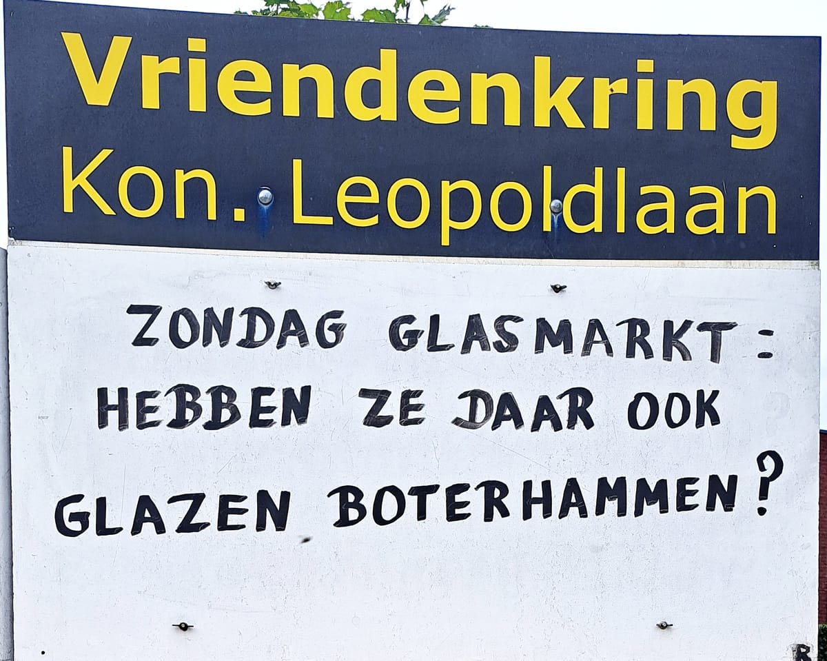 Reclame voor de Glasmarkt