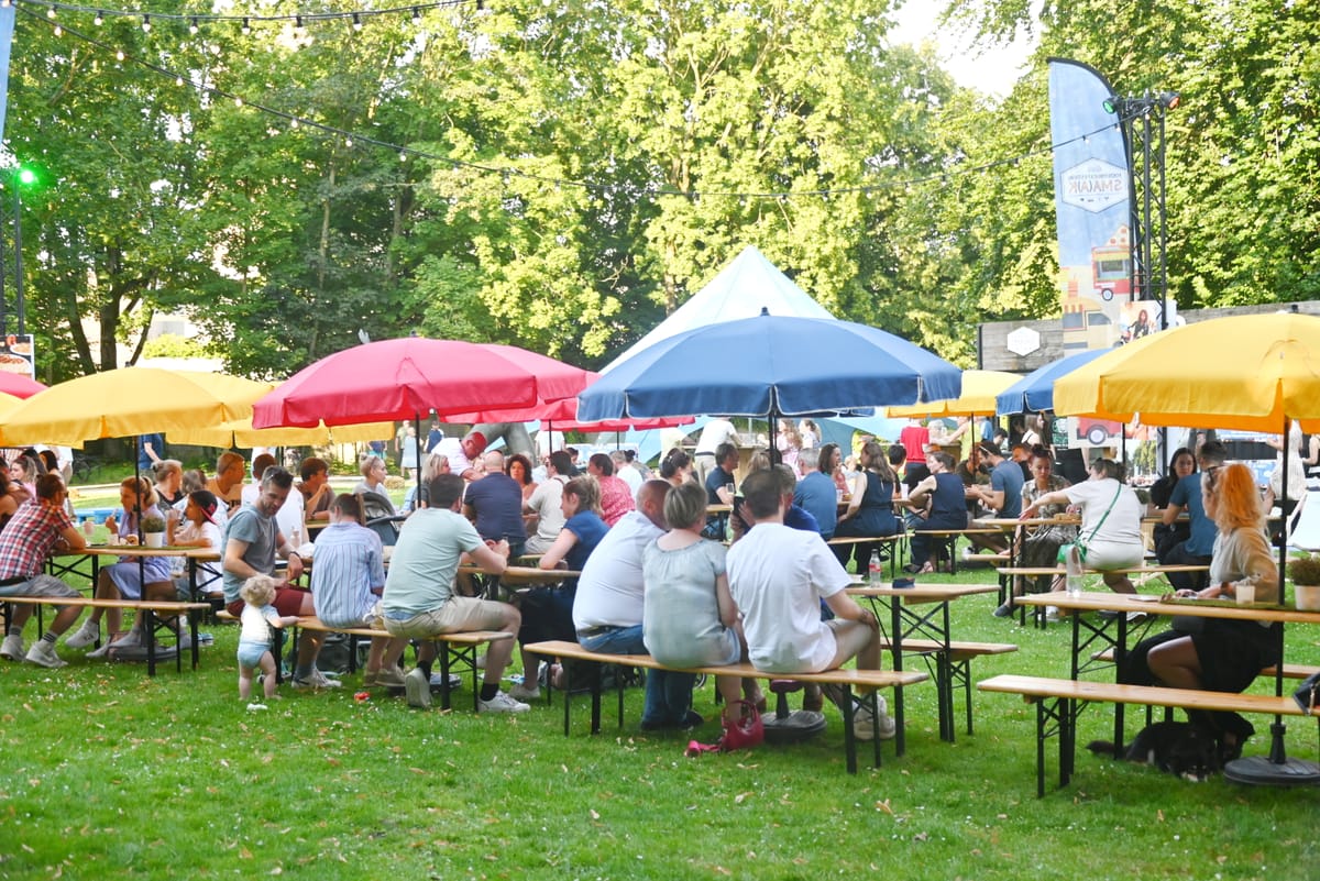 Zon, veel volk en exotische drankjes en 'food'