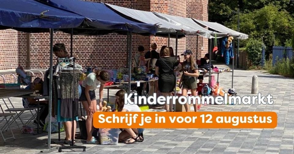 Nu inschrijven voor kinderrommelmarkt