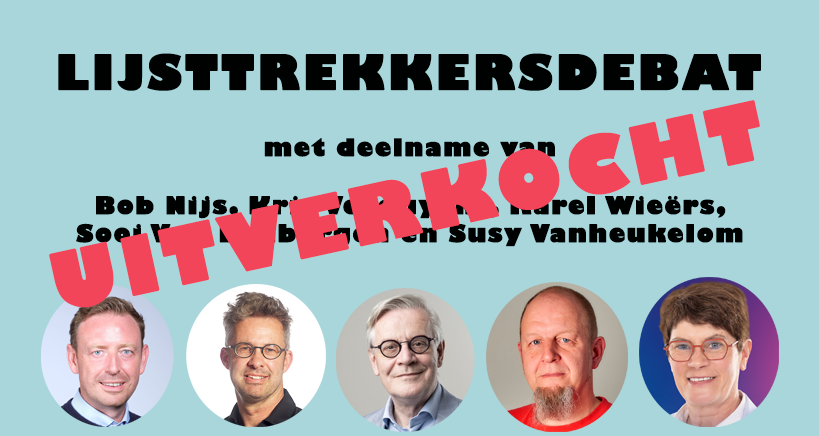 Lijsttrekkersdebat volledig uitverkocht