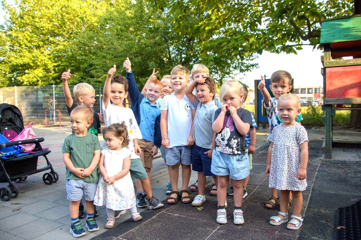 Eerste schooldag in de Speling