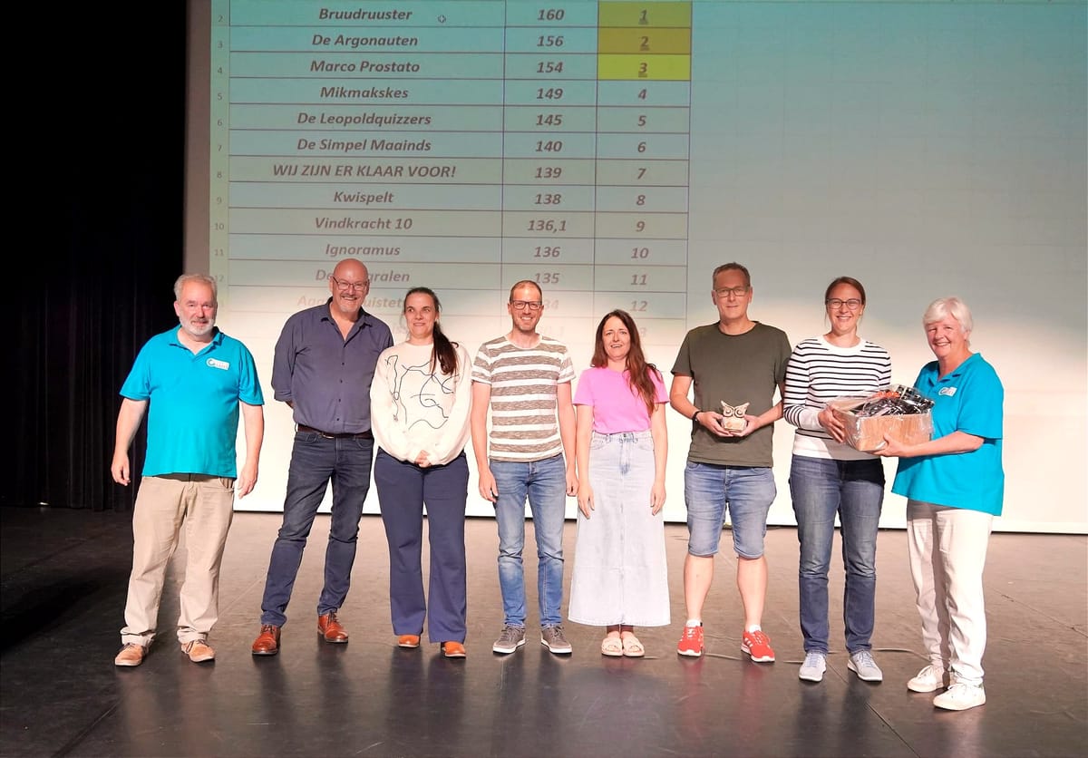 Bruudruuster wint 'Geknipte Lommelse Gazet Quiz'