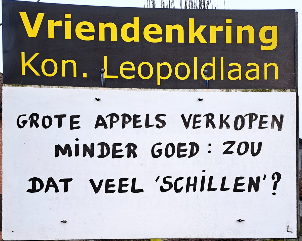 Over appels gesproken...