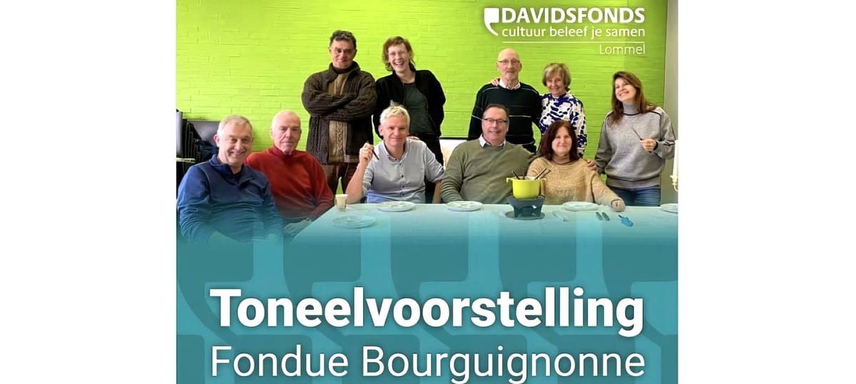 Toneel Davidsfonds geannuleerd