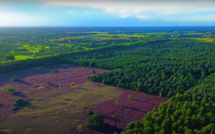 Leuke drone-video van de Heuvelse Heide