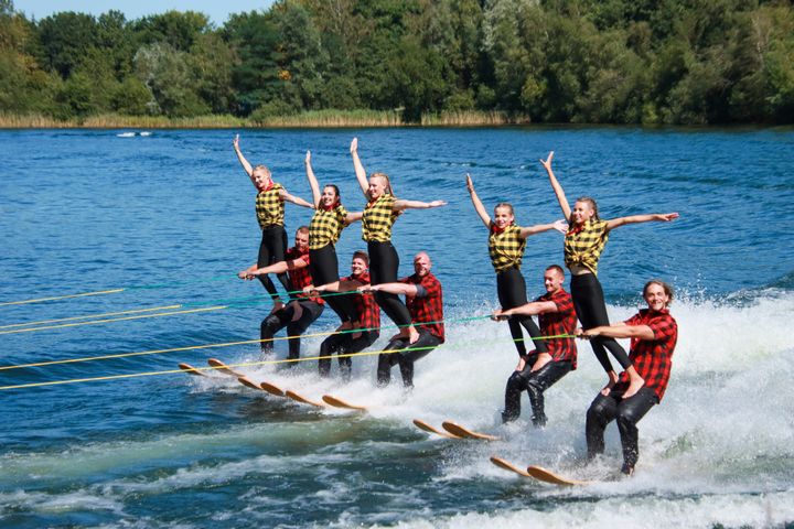 Wat een show alweer bij de waterski