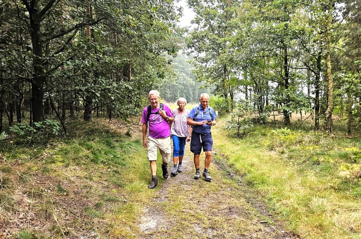 Weer veel wandelaars op Kattenbosserheidetocht