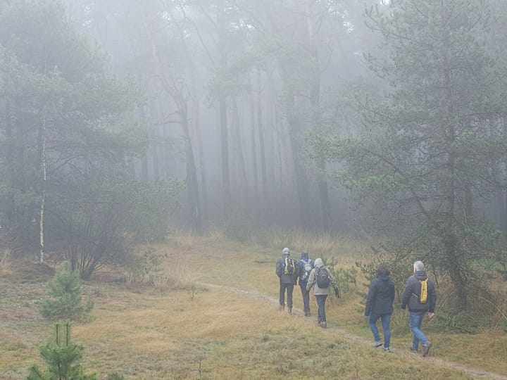 Druk bewandelde maar mistige 'Grenstocht' vandaag