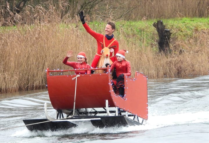 Kerstspektakel op het water