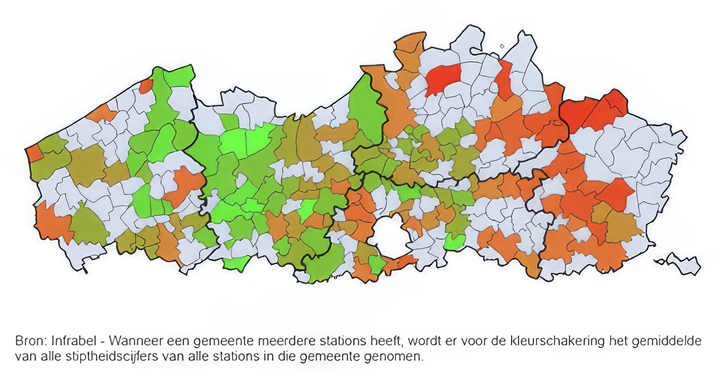 Stiptheid station Lommel met 10% verslechterd tegenover 2022