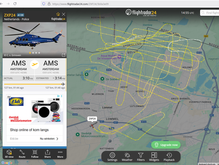 Wat zocht deze heli?